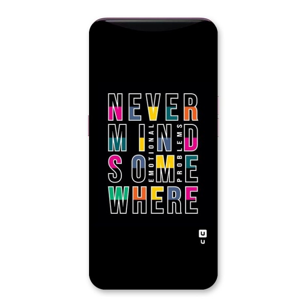 Nevermind Somewhere Back Case for Oppo Find X