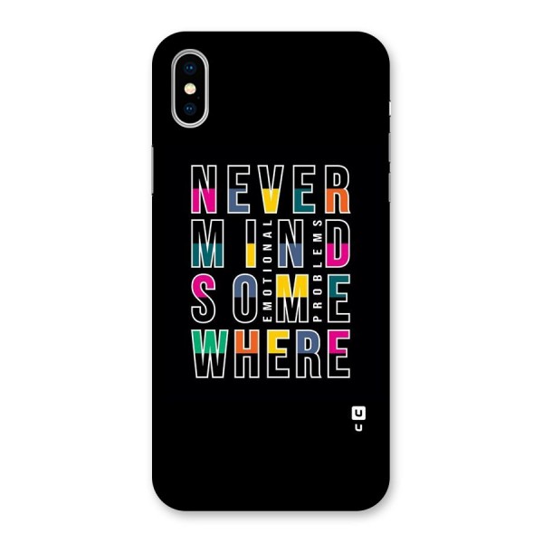 Nevermind Somewhere Back Case for iPhone XS