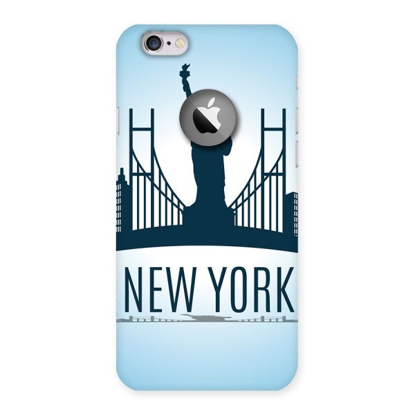 New York Skyline Back Case for iPhone 6 Logo Cut