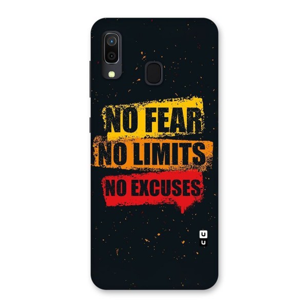 No Fear No Limits Back Case for Galaxy A30