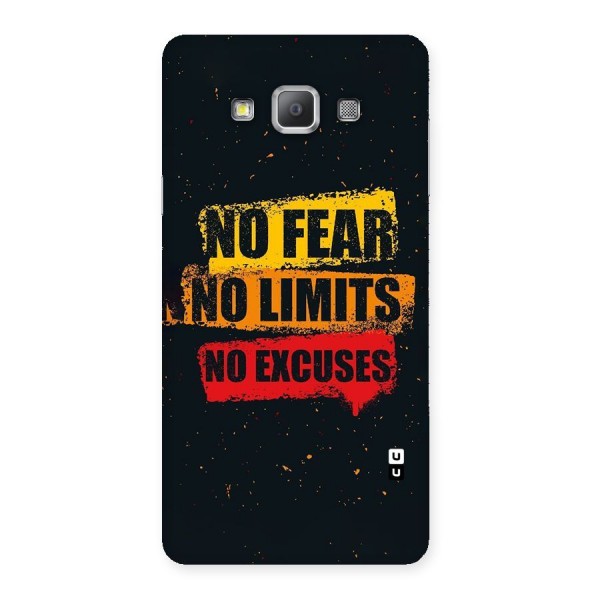 No Fear No Limits Back Case for Galaxy A7