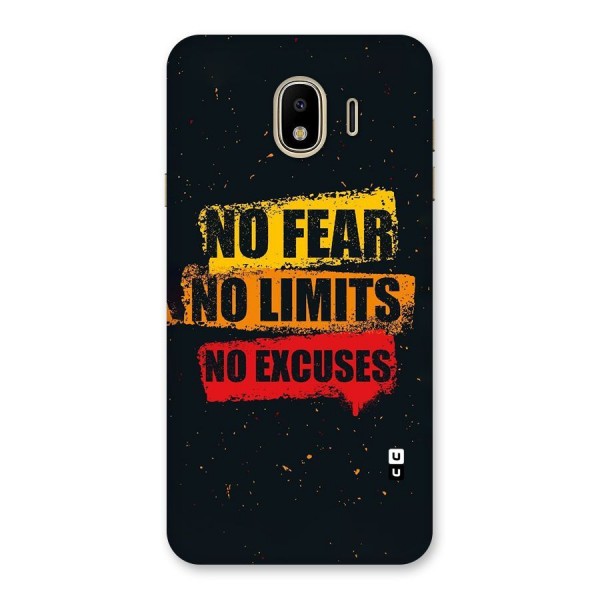 No Fear No Limits Back Case for Galaxy J4