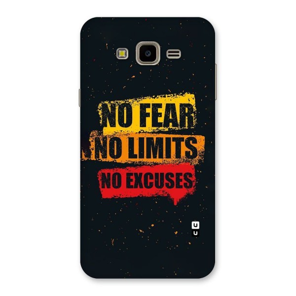 No Fear No Limits Back Case for Galaxy J7 Nxt