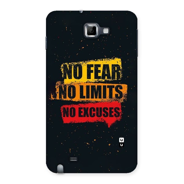 No Fear No Limits Back Case for Galaxy Note