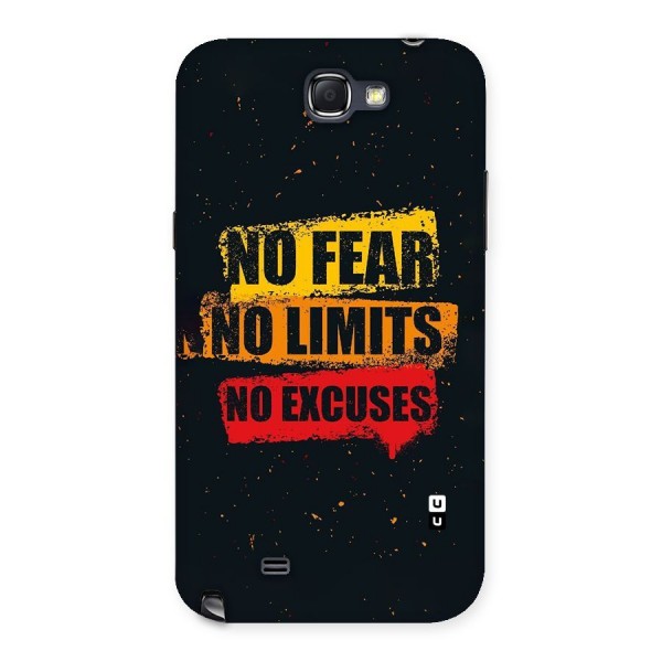 No Fear No Limits Back Case for Galaxy Note 2