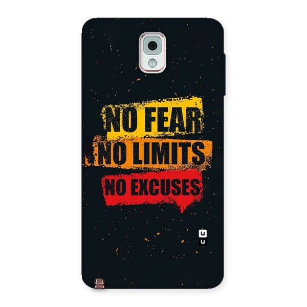 No Fear No Limits Back Case for Galaxy Note 3