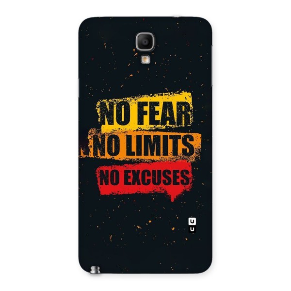 No Fear No Limits Back Case for Galaxy Note 3 Neo
