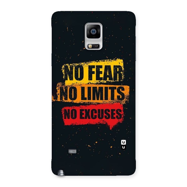 No Fear No Limits Back Case for Galaxy Note 4