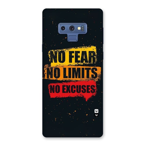 No Fear No Limits Back Case for Galaxy Note 9