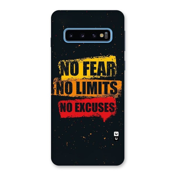 No Fear No Limits Back Case for Galaxy S10