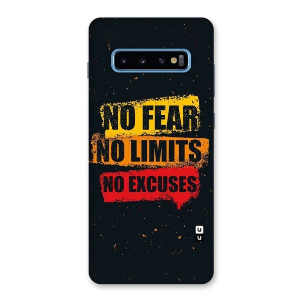 No Fear No Limits Back Case for Galaxy S10 Plus