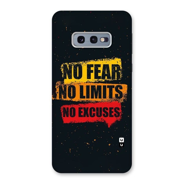 No Fear No Limits Back Case for Galaxy S10e