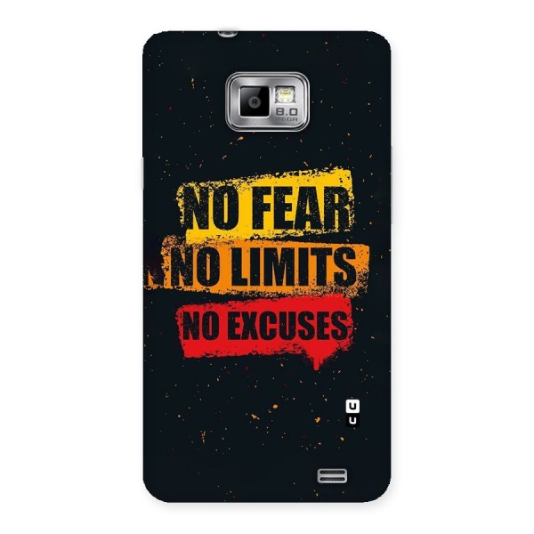No Fear No Limits Back Case for Galaxy S2