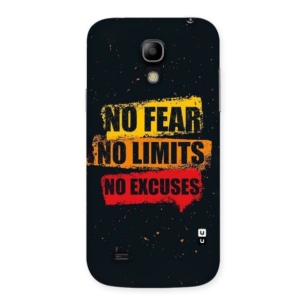 No Fear No Limits Back Case for Galaxy S4 Mini