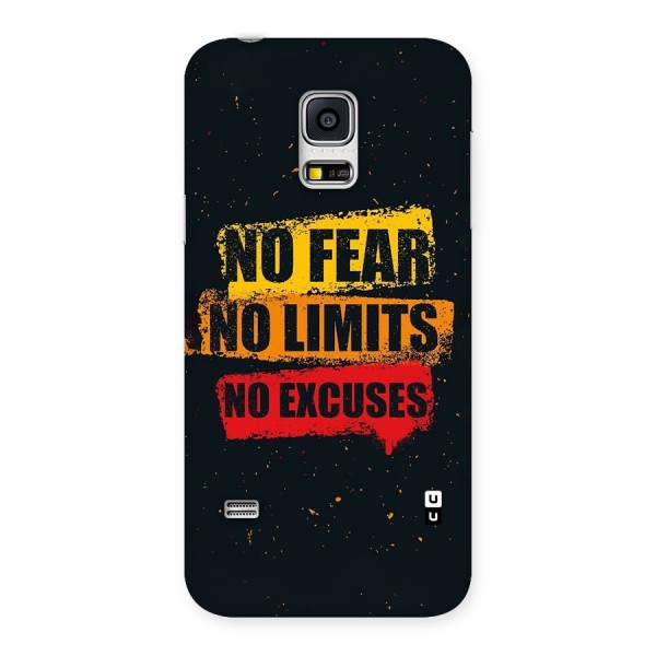 No Fear No Limits Back Case for Galaxy S5 Mini