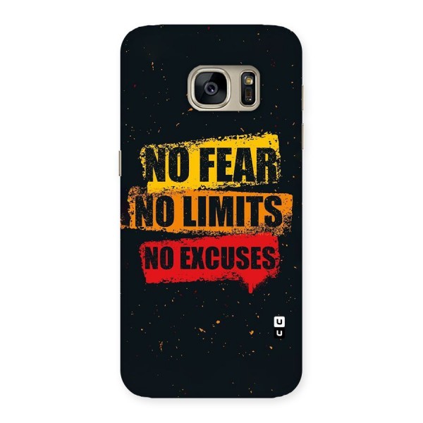 No Fear No Limits Back Case for Galaxy S7