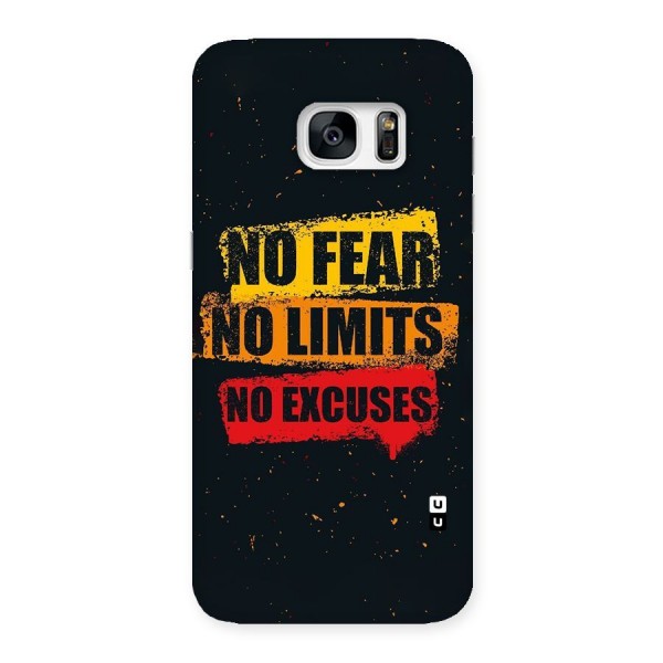 No Fear No Limits Back Case for Galaxy S7 Edge