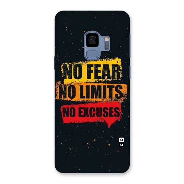 No Fear No Limits Back Case for Galaxy S9