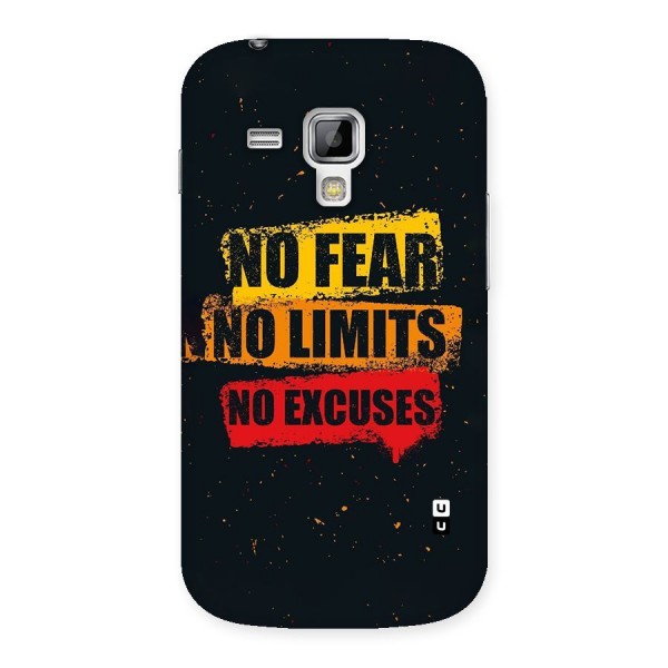 No Fear No Limits Back Case for Galaxy S Duos