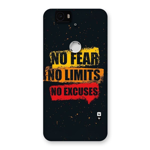 No Fear No Limits Back Case for Google Nexus-6P