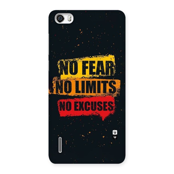 No Fear No Limits Back Case for Honor 6