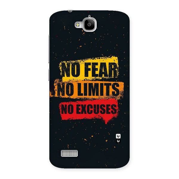 No Fear No Limits Back Case for Honor Holly