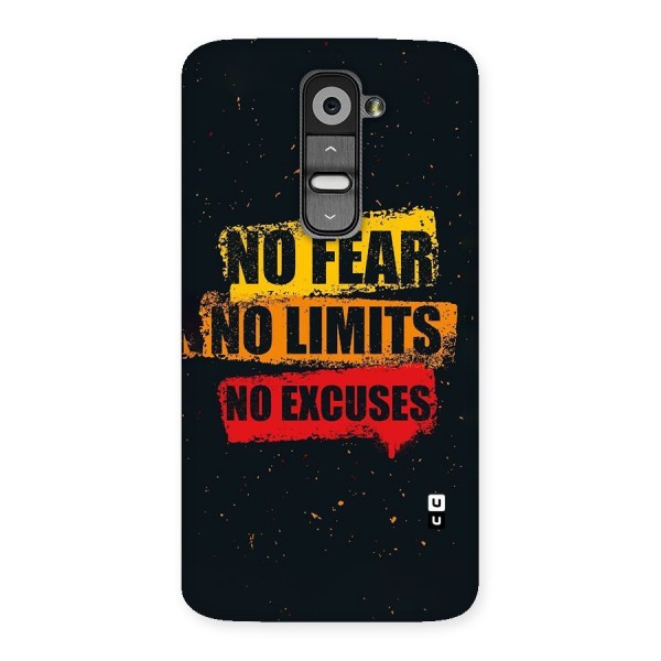No Fear No Limits Back Case for LG G2