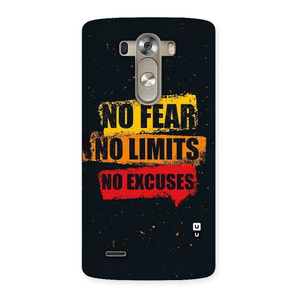 No Fear No Limits Back Case for LG G3