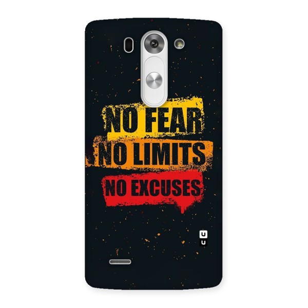 No Fear No Limits Back Case for LG G3 Beat