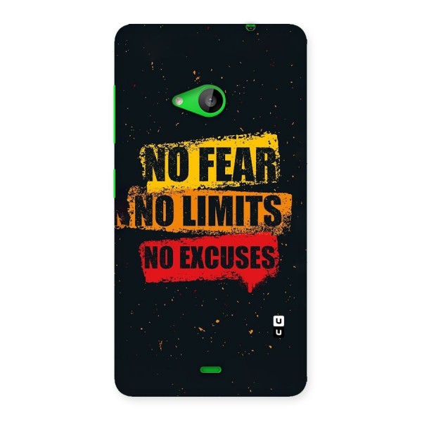 No Fear No Limits Back Case for Lumia 535