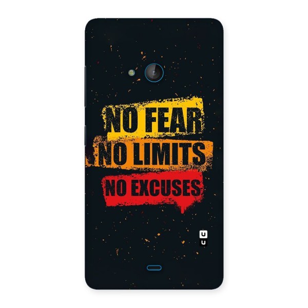 No Fear No Limits Back Case for Lumia 540