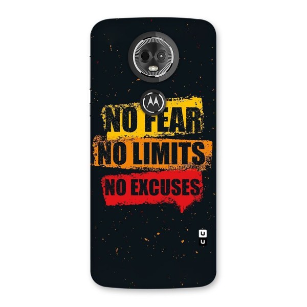 No Fear No Limits Back Case for Moto E5 Plus