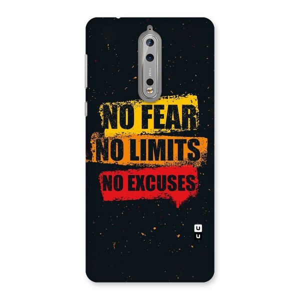 No Fear No Limits Back Case for Nokia 8