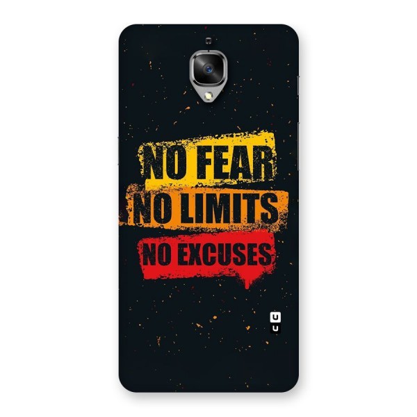No Fear No Limits Back Case for OnePlus 3