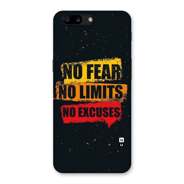 No Fear No Limits Back Case for OnePlus 5