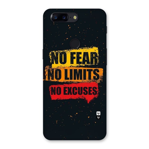 No Fear No Limits Back Case for OnePlus 5T