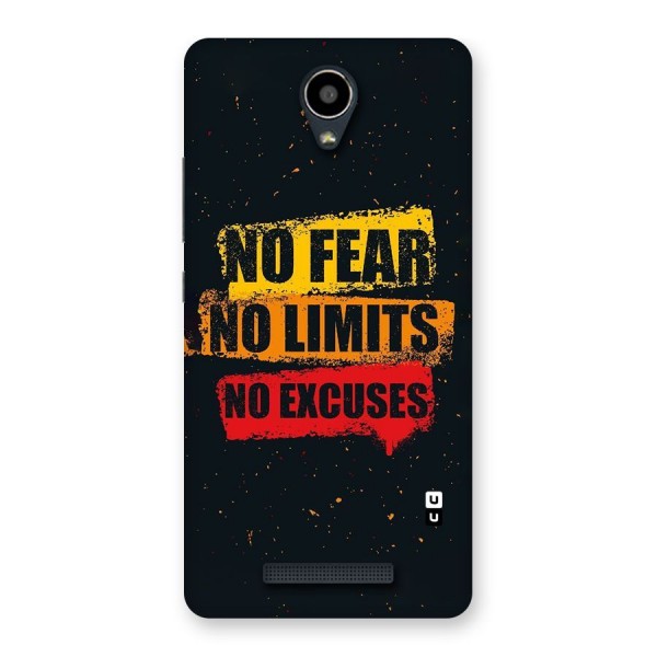 No Fear No Limits Back Case for Redmi Note 2