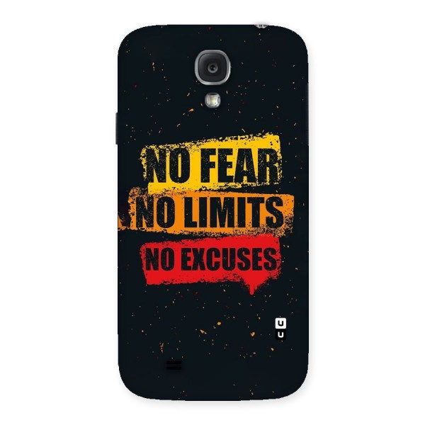 No Fear No Limits Back Case for Samsung Galaxy S4