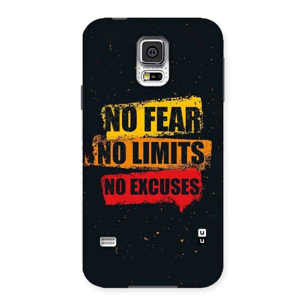 No Fear No Limits Back Case for Samsung Galaxy S5