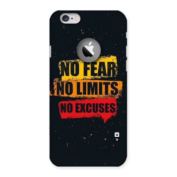 No Fear No Limits Back Case for iPhone 6 Logo Cut