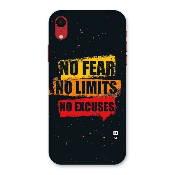 No Fear No Limits Back Case for iPhone XR