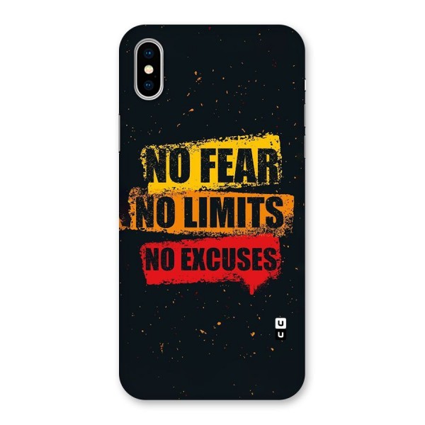 No Fear No Limits Back Case for iPhone XS