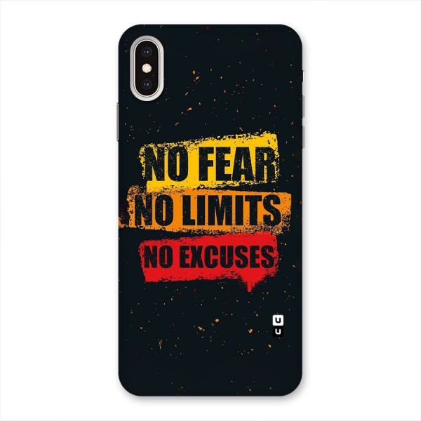 No Fear No Limits Back Case for iPhone XS Max