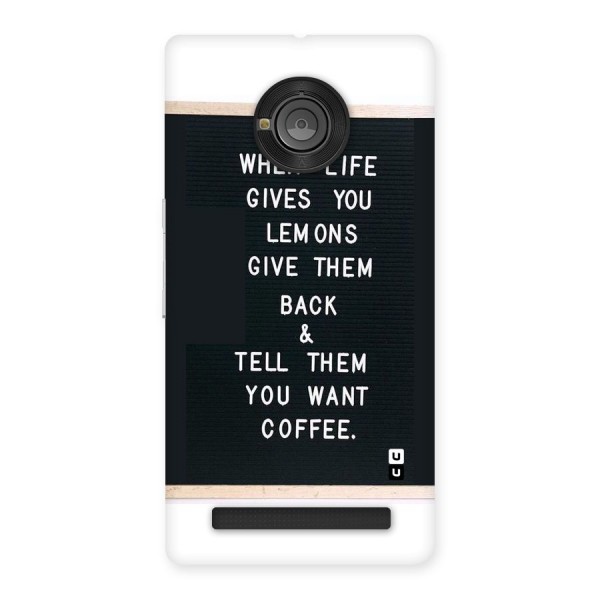 No Lemon Only Coffee Back Case for Yu Yuphoria