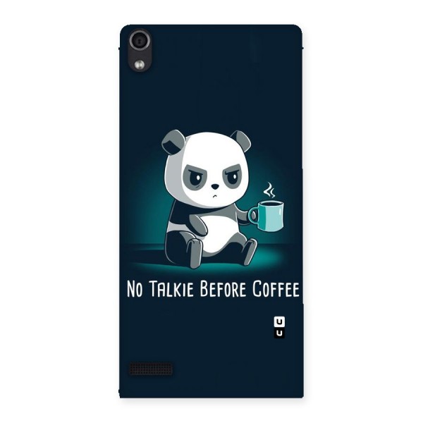 No Talkie Before Coffee Back Case for Ascend P6