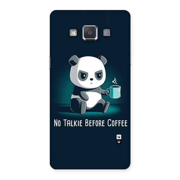No Talkie Before Coffee Back Case for Galaxy Grand Max