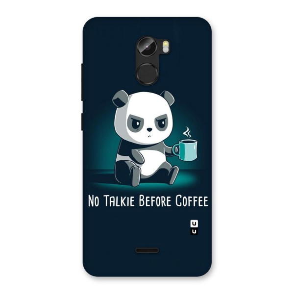No Talkie Before Coffee Back Case for Gionee X1