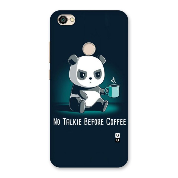 No Talkie Before Coffee Back Case for Redmi Y1 2017