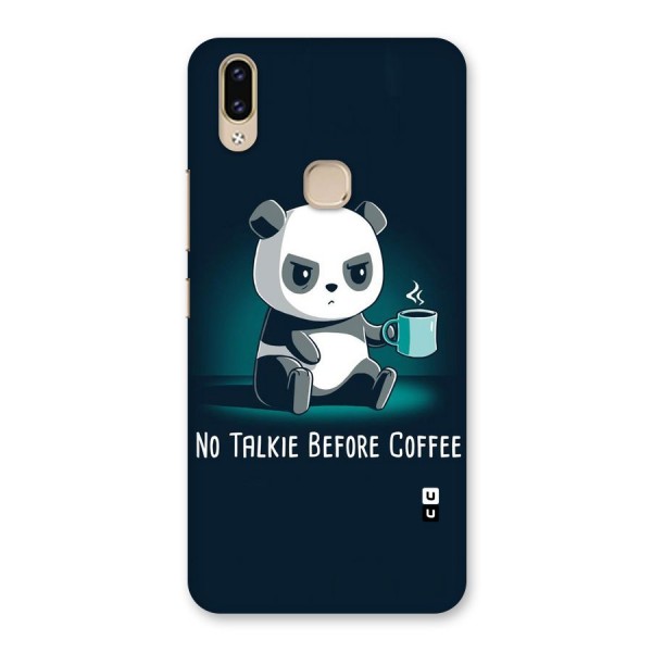 No Talkie Before Coffee Back Case for Vivo V9