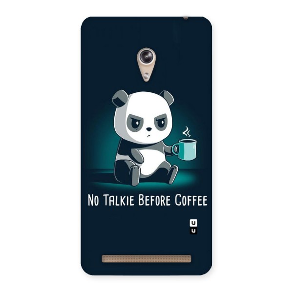 No Talkie Before Coffee Back Case for Zenfone 6
